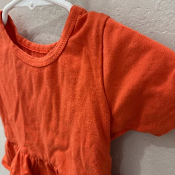 June & January Red Orange Peplum Shirt - Picture 2 of 5